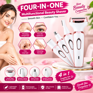 4-in-1 Electric Shaver & Trimmer for Women –